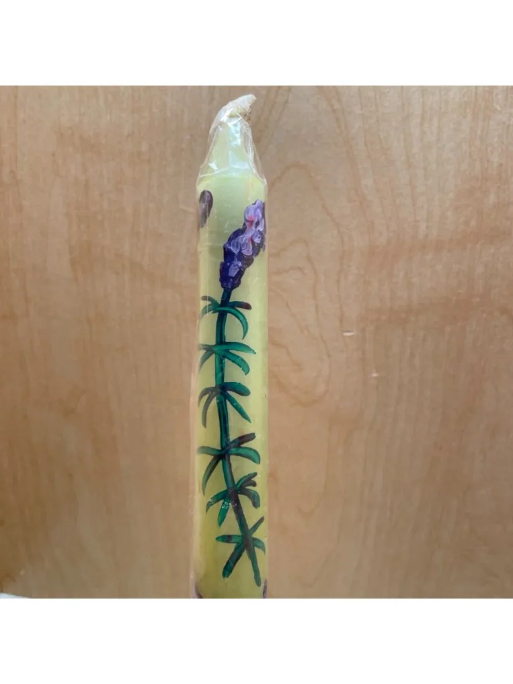 Handcrafted Lavender Design Taper Candles 10